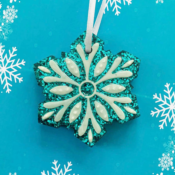 Swell Sparkling Snowflake Tree Ornament